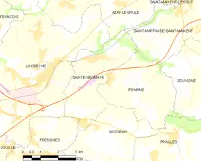 Poziția localității Sainte-Néomaye