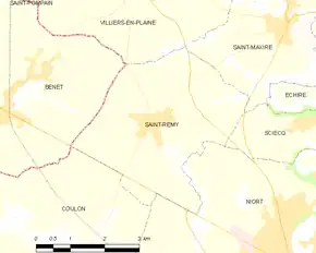 Poziția localității Saint-Rémy