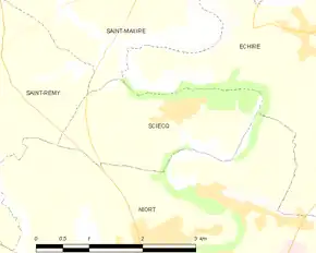 Poziția localității Sciecq