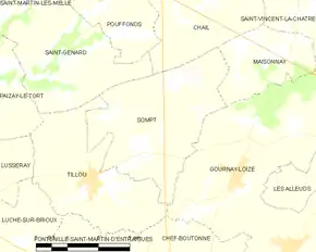 Poziția localității Sompt