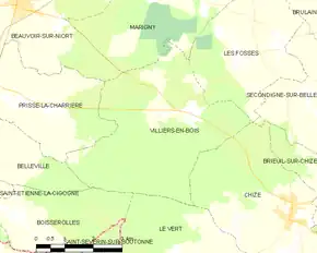 Poziția localității Villiers-en-Bois