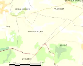 Poziția localității Villiers-sur-Chizé
