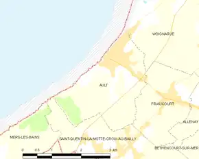 Poziția localității Ault