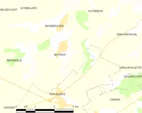 Poziția localității Autheux