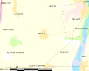 Poziția localității Barleux