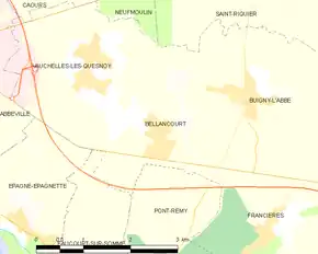 Poziția localității Bellancourt
