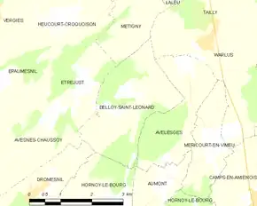 Poziția localității Belloy-Saint-Léonard