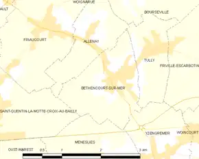 Poziția localității Béthencourt-sur-Mer