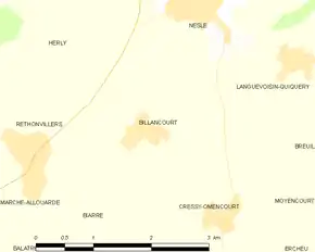 Poziția localității Billancourt