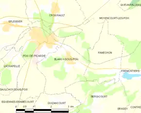 Poziția localității Blangy-sous-Poix