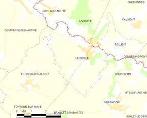 Poziția localității Le Boisle