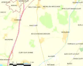 Poziția localității Bouchavesnes-Bergen