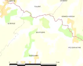 Poziția localității Boufflers