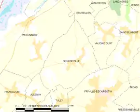 Poziția localității Bourseville