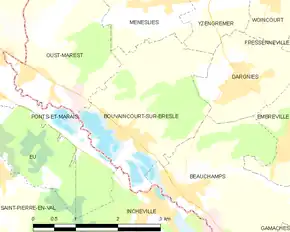 Poziția localității Bouvaincourt-sur-Bresle