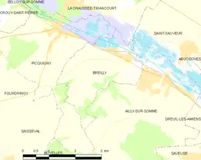 Poziția localității Breilly
