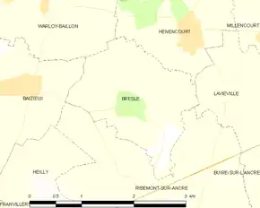 Poziția localității Bresle