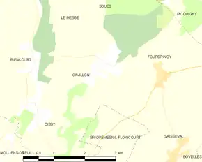 Poziția localității Cavillon