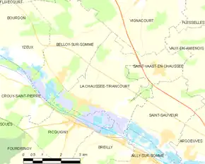 Poziția localității La Chaussée-Tirancourt