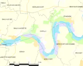 Poziția localității Chipilly