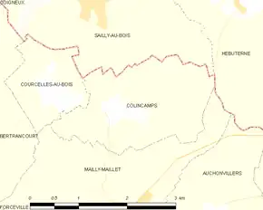 Poziția localității Colincamps