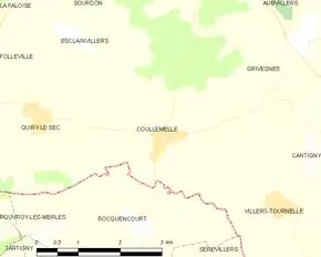 Poziția localității Coullemelle