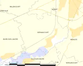 Poziția localității Dernancourt