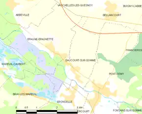 Poziția localității Eaucourt-sur-Somme