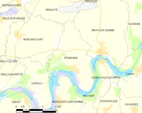 Poziția localității Étinehem