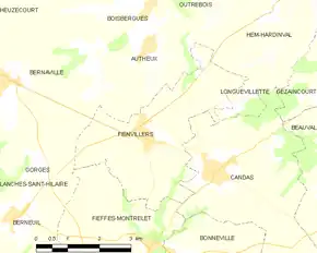 Poziția localității Fienvillers