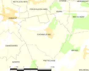 Poziția localității Fontaine-le-Sec