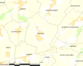 Poziția localității Franleu