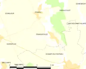 Poziția localității Franqueville