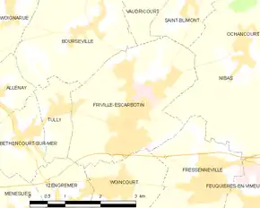 Poziția localității Friville-Escarbotin