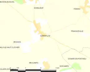 Poziția localității Gorenflos