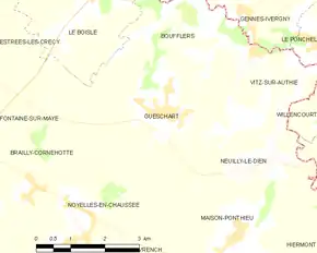 Poziția localității Gueschart