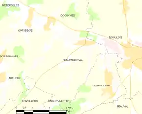 Poziția localității Hem-Hardinval