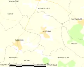 Poziția localității Hérissart