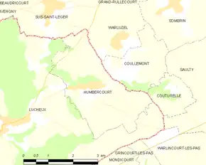 Poziția localității Humbercourt