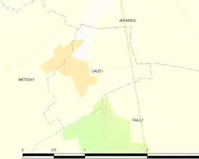 Poziția localității Laleu
