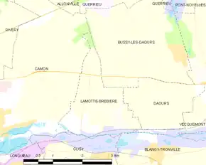 Poziția localității Lamotte-Brebière