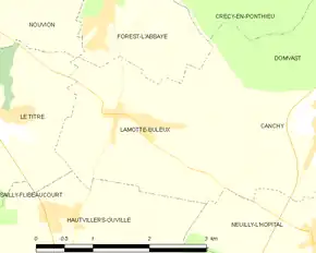 Poziția localității Lamotte-Buleux