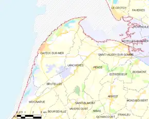 Poziția localității Lanchères