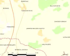 Poziția localității Lawarde-Mauger-l'Hortoy