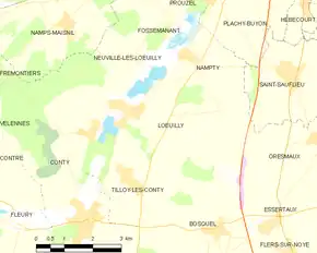 Poziția localității Lœuilly