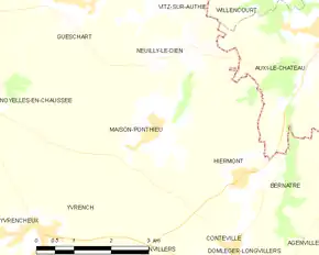 Poziția localității Maison-Ponthieu