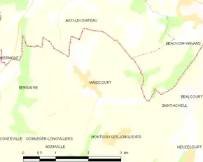 Poziția localității Maizicourt