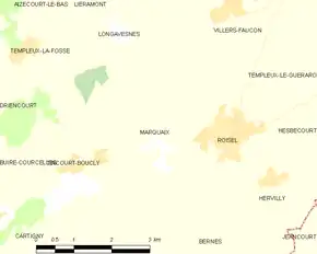 Poziția localității Marquaix