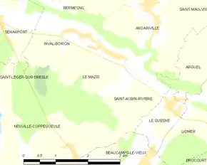 Poziția localității Le Mazis