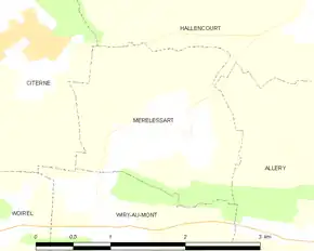 Poziția localității Mérélessart